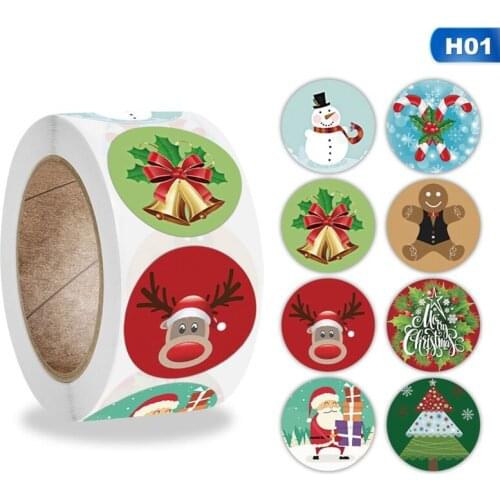 500pcs Christmas Trees Stickers Kawaii Deer Stickers Adhesive Cute Stickers Decor Scrapbooking Diary Album