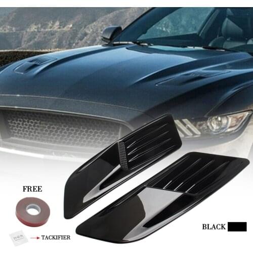 Car Front Hood Air Intake Trim Scoop Vent Guards for Ford Mustang 2015-2017