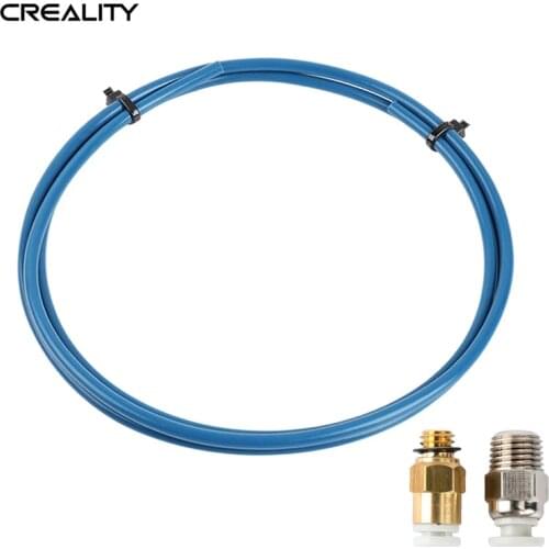 Creality Capricorn Bowden PTFE Tube XS Series 1M+1Pcs Quick Fitting +1Pcs Straight Pneumatic Fitting Push 3DP New PTFE Tubing