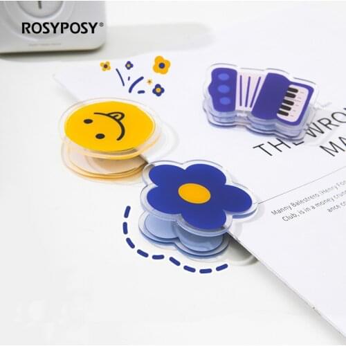 Flower House of All Things Series Single Acrylic Clip Decoration Creative INS Wind Journal Bookmark Clip School Supplies Kawaii