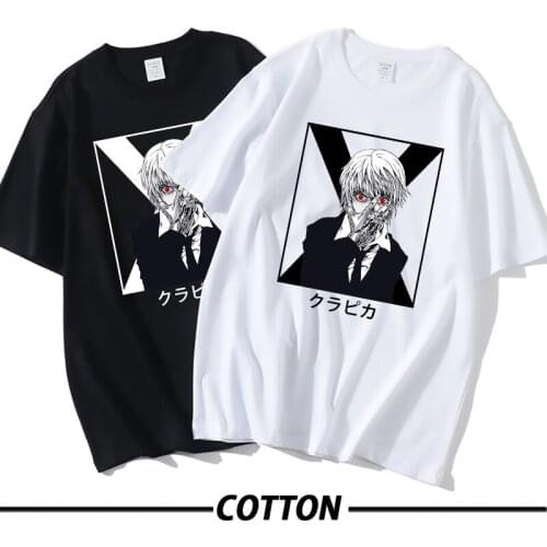 Anime Hunter X Hunter Kurapika T Shirt Women Men Short Sleeves Summer Cotton T Shirt Manga Graphic T-shirt Streetswear Tops