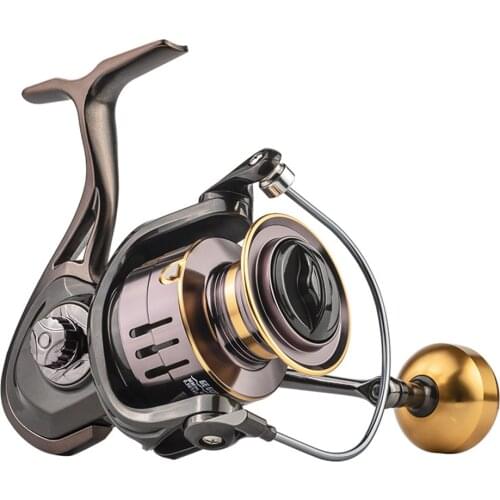 LINNHUE GE2000-5000 Spinning Reel Max Drag 8kg 5.2/1 Freshwater Carp Fishing Coil Smoother Avoid Slipping Spinning Reel