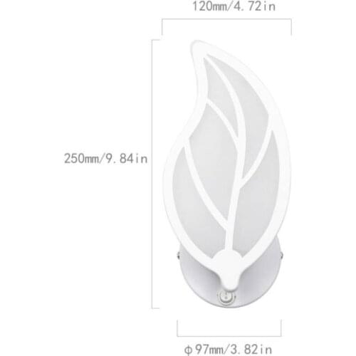 Wall lamp bedside bedroom with switch personality SMD 2835 sconce Acrylic Wall Mounted Bathroom light for Indoor lighting 220V