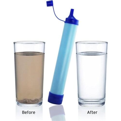 Portable Water Filter Personal Water Purifier 1500L Emergency Camping Equipment Travel Wild Drink Ultrafiltration Water Filter