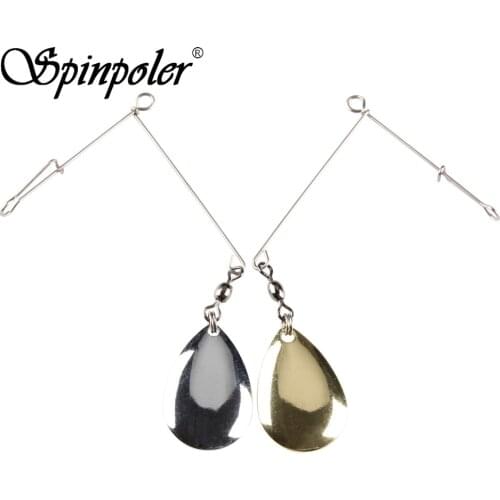 Spinpoler 5 Piece Excellent Mini Trout Metal Bait Jigging Silver Gold Fishing Spoons Lure With Interlock Snap Pin