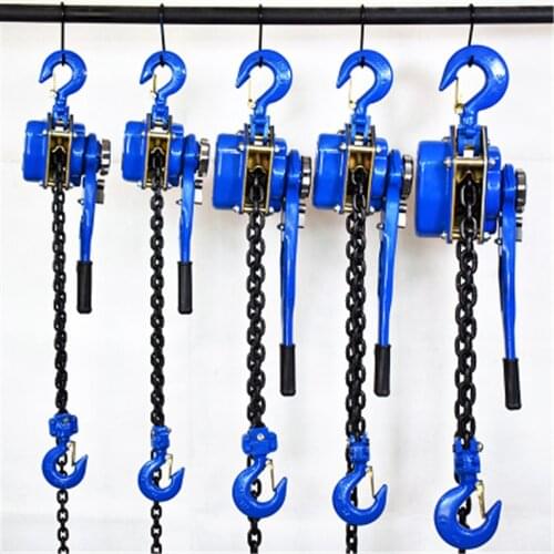 Hand hoist 0.750.81 ton small portable manual hanging hoist hand tensioner tightener