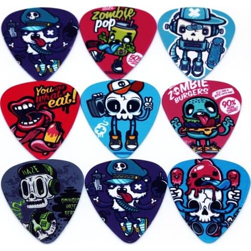 SOACH 50pcs Bass Guitar picks pick 0.46/0.71/1.0mm Plucked Instrument Accessories Guitar picks/Acoustic guitarra/ukulele Parts