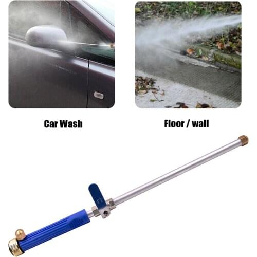 Telescopic Hose High Pressure Power Foam Water Gun Metal Car Washer Nozzle Sprayer Garden Water Jet Wand Watering Washing Cleani