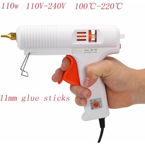 110W Hot Melt Glue Gun High Temp Heater Gun Electric Heat Glue Gun adjustable Constant Temperature Mini Glue Stick Accessories
