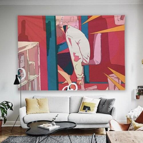 Lovely Girl Kawaii Room Decoration Wall Hanging Tapestry Anime Dormitory Bedroom Background Cloth Kids Bedside Layout Tapestries