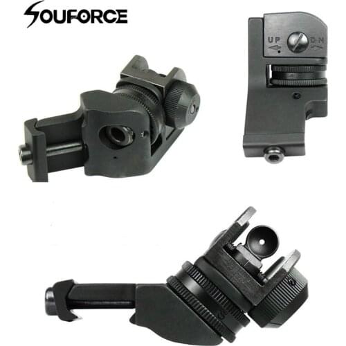 High Quality Front & Rear 45 Degree Offset Transition BUIS Backup Adjustable Iron Sight Set