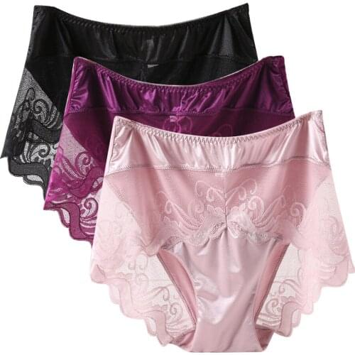 Womens Lace Panties Plus Size,Elasticity Lingerie Hollow Underwear