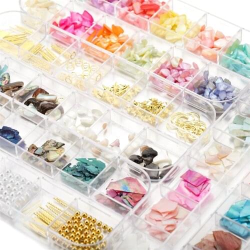 1 Box Nail Art Resin Fillings Material Abalone Shell Fragments Texture Natural Sea Shell for UV Epoxy Resin Mold Decoration