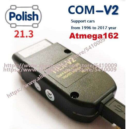 2021 Popolar WESHEU VCDS Vag Com HEX Testers 21.3 V2 Interface FOR VW for AUDI Skoda Seat Obd2 Scanner ATMEGA162+16V8+FT232RQ