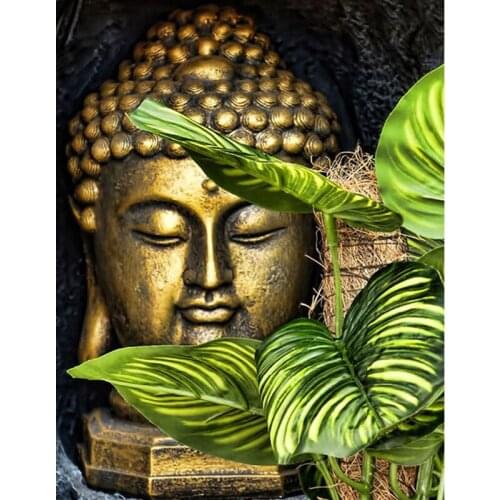 5D DIY Diamond Painting Buddha Religion Icons Diamond Embroidery Picture of Resin Cross Stitch Full Diamond Mosaic Home Decor