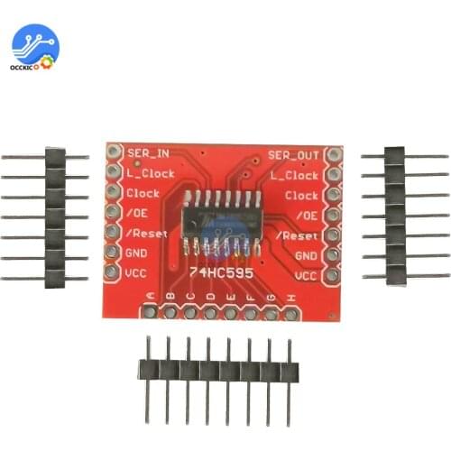 74HC595 DC3.3-5V Expansion Board Module Shift Register With Needle