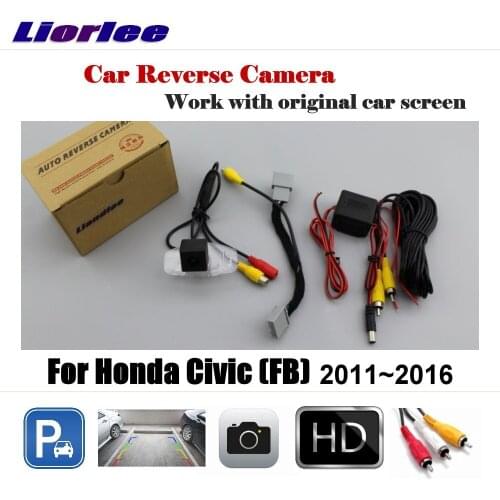 Car Rearview Reverse Parking Camera For Honda Civic FB 2011-2013 2014 2015 2016 HD CCD Rear View Backup Back CAM Accessories