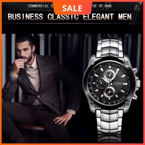CURREN Luxury Male Clock Business Mens Quartz Wrist Watch Military Waterproof Watch Sport Relogio Masculino reloj hombre