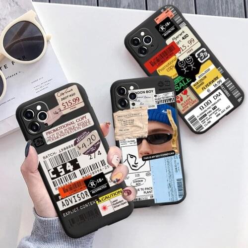 Retro Label Phone Cases For Samsung Galaxy A70 A51 A71 A21s A20e A50 A30 A32 A40 A20 S8 S9 S10 S20 FE S21 Plus Ultra Capa Cover