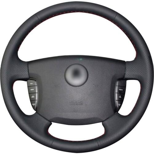Black Synthetic Leather Car Steering Wheel Cover for Ssangyong Actyon Kyron