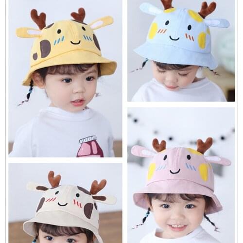 Korean personality childrens Fishermans Hat Baby dome basin hat big edge sunscreen Baby Hat
