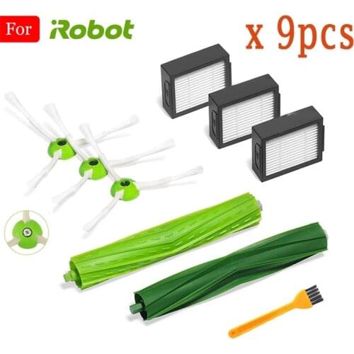 For iRobot Roomba i7 i7+ E5 E6 Serie Robot Hepa Filter Side Brush Brush Roll Vacuum Cleaner high quality Replacement Spare Parts