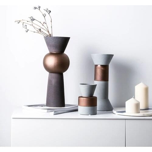 Home Ceramic Vase Nordic Style House Decoration Flower Arrangement Desktop Decoration Matte Matte Design