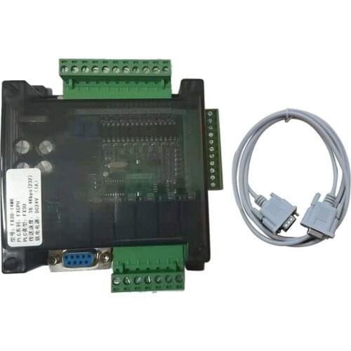 FX3U 14MR 6AD RS485 8 Input 6 Relay Output 6 Analog Input 2 Analog (0-10V) Output Plc Controller RTC (Real Time Clock)