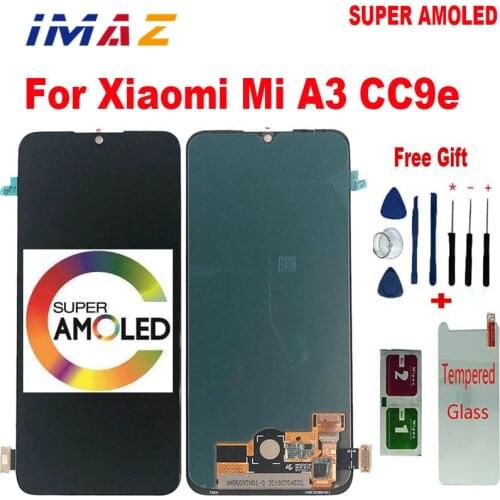 IMAZ 2020 NEW 6.09" Super Amoled For Xiaomi Mi A3 M1906F9SH LCD Screen Display+Touch Panel Digitizer Assembly For Mi CC9e Screen