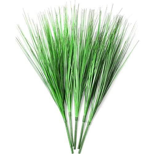Artificial Plants Onion Greenery Faux Fake Shrubs Plastic Simulation Grass Home Decoration Garden Four-pronged Nordic Wind Reed
