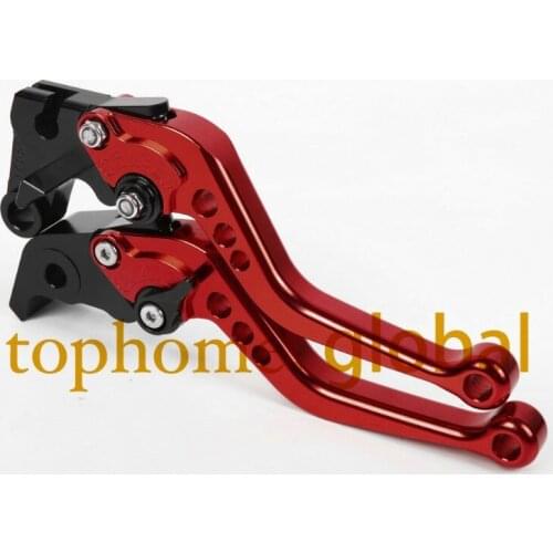 Red For Honda CBR 600 F2,F3,F4,F4i 1991-2007 1992 Handlebar CNC Clutch Brake Levers Short Brake Lug grips