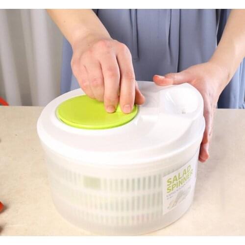 Kitchen Vegetable Fruit Dryer Portable Salad Spinner Lettuce Greens Washer Strainer Drying Machine Kitchen Accessories Tool