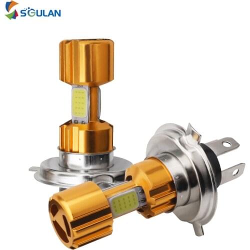 High low beam P15D BA20D H4 Socket Three Feet Motorcycles light COB Canbus Motor Headlight 12V 16W LED Bulb White 6500K Lamp