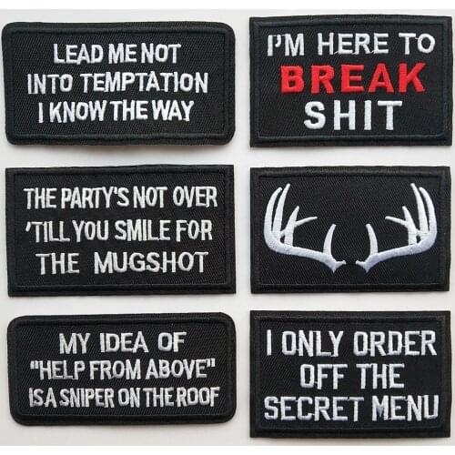 Fashion Letters Stickers Patches Black White Embroidery For Clothing T-shirt Iron On Patch Stripes Appliques Clothes lcf07