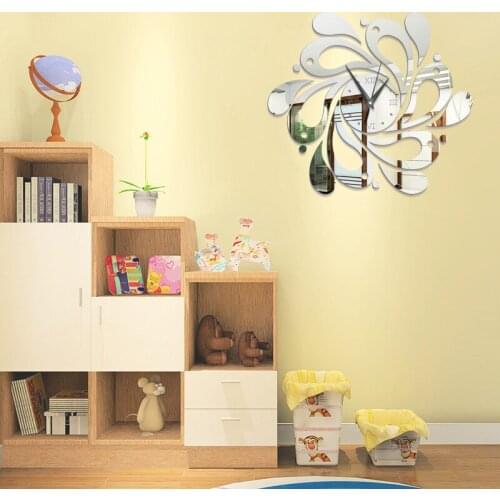 New 3D Wall Clock Design Large Acrylic Mirror Clocks Stickers Living Room Accessories Decorative House Clock On The Wall Decor