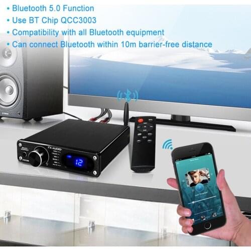 New SA9023 DAC decoding QCC3003 Bluetooth 5.0 TAS5342A 2.0 Channel 60W+60W Digital Desktop Stereo Audio Amplifier
