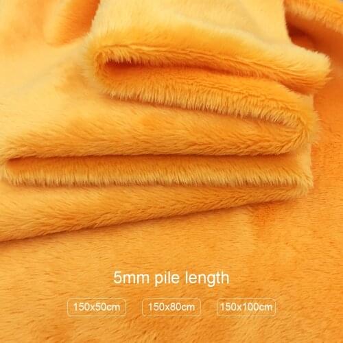 5mm Pile 150x50cm/80cm/100cm Minky Plush Fabric For Diy Sewing Patchwork tissus au metre 100% Polyester Telas Velvet Fabric