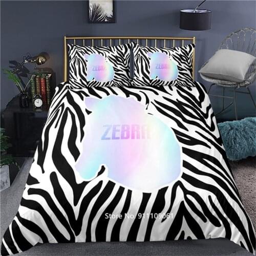 Lovely Animal Pattern Bedding 2-3 Pieces of High Quality Comfortable Down Bed Cover Pillowcase Adult Children Bedroom Decoration