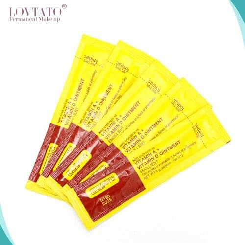 100pcs Aftercare Cream Spmu Microblading Permanent Makeup Vitamin Ointment A&d After-care Creams Tattoo Ink Supplies Pigments