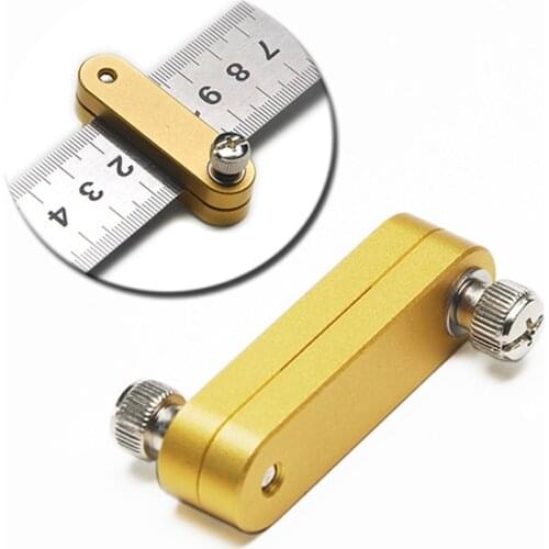 Steel Ruler Positioning Block Woodworking Scribe Drawing Mark Line Gauge Carpenter DIY carpenter Measuring Tool