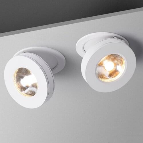 Ultra Thin Led recessed spot light 110V 220v downlight 7w 10w 12w 360 Degree Adjustable Ceiling light lamp for indoor led bulb