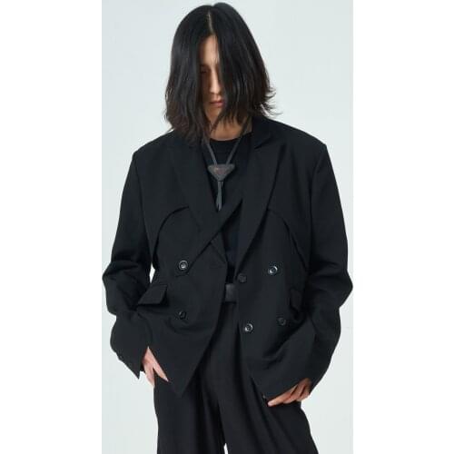 XS-5XL New 2020 Men Womens clothing hair stylist Catwalk Fashion Niche design Suit coat plus size costumes