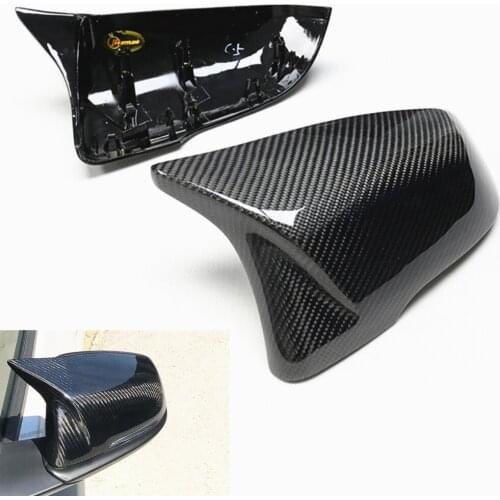 Real Carbon Fiber Side Door Rear View Mirror Cover Trims For Toyota GR Supra 2018-2020 Car Exterior Rearview Glass Case Caps