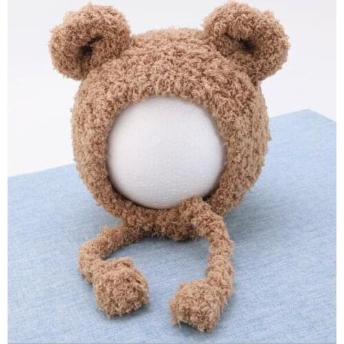 Winter Beanie Hat for Baby Kids Toddler Infant Newborn, Earflap Cute Warm Bear Ears Knit Cap for Boys Girls