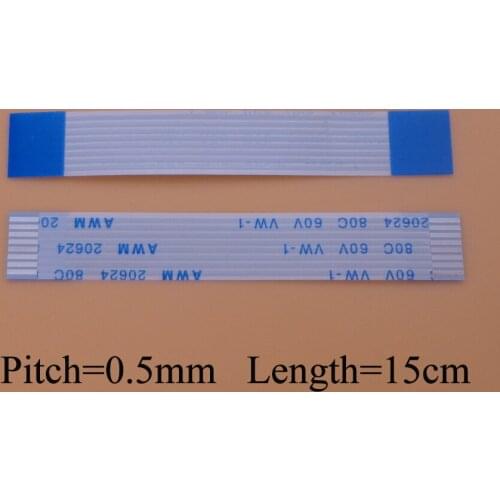 1PC FFC/FPC Flat Flex Cable 5pin 6pin 9pin 10pion 12pin 14pin 16pin 30pin 45pin type A Same Side 0.5mm Pitch Length 150MM