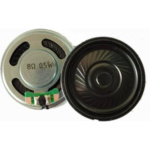 2PCS/Lot 36mm Diameter Full Range Audio Speaker Stereo Loudspeaker 8 Ohm 0.5W Round Metal Internal Magnet Speaker Replacement
