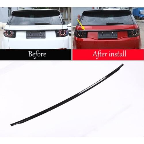 ABS Chrome Car Rear Tail Door Trunk Lid Strips Trim 1pcs For Land Rover Discovery Sport 2015 2016 2017 Auto Accessories