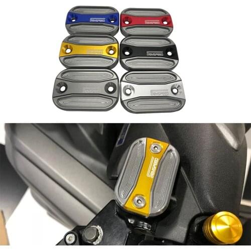 6 Colors For Yamaha NVX155 150 125 AEROX155 125 2015-2019 Motorcycle Front Brake Reservoir Tank Cap Oil Cup Cover Blue Red Black