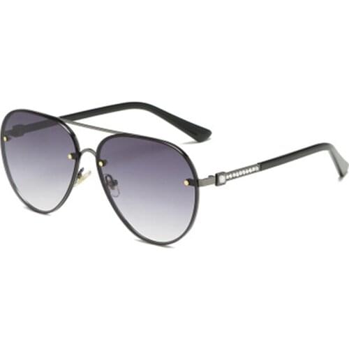 Diamond Frame Sunglasses Pilot High EndBig Rhinestone Outdoor Fashion Crysta Women