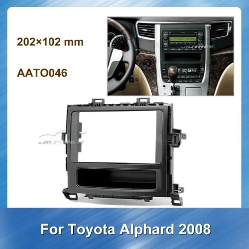 Car Fascia Radio Multimedia fascia For Toyota Alphard 2008 Car DVD panel Stereo Panel Dash Mount Trim Installation Kit Frame